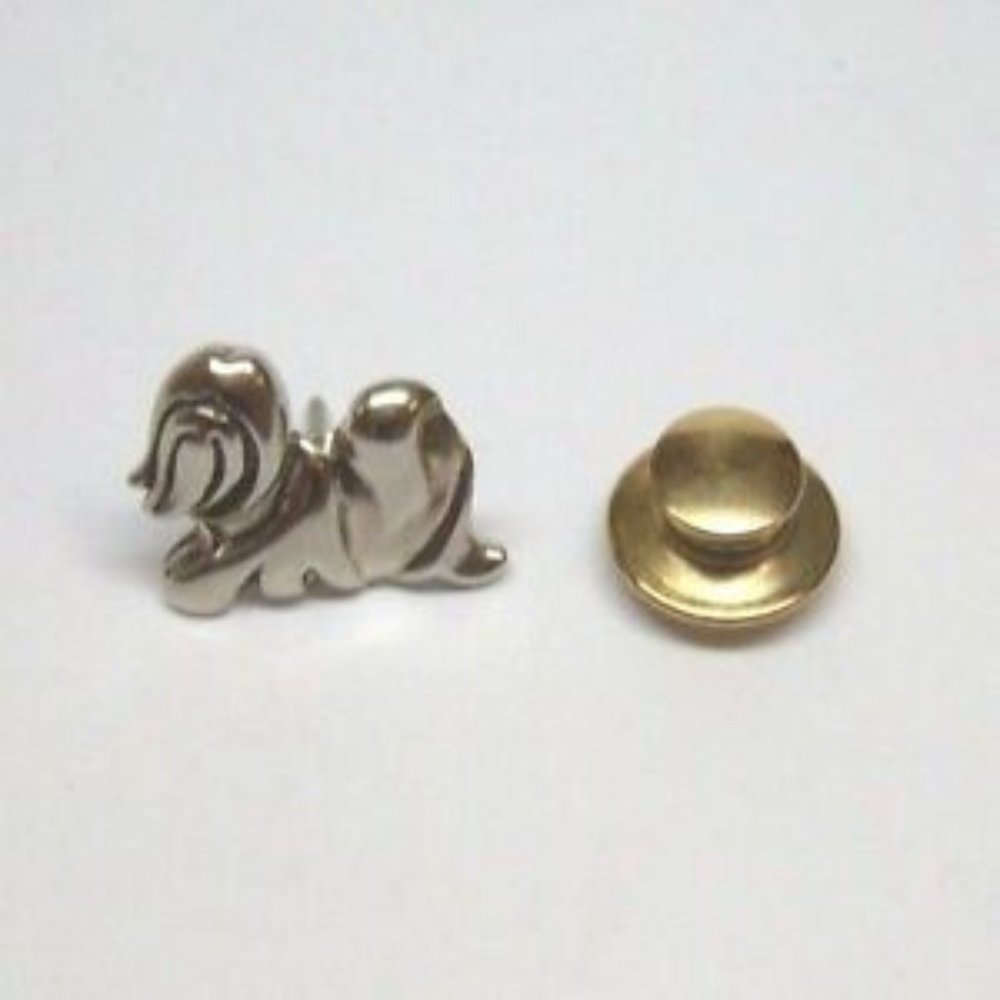 John Hardy  Tie Tack Chinese Zodiac Year of the Dog Pin Sterling Silver